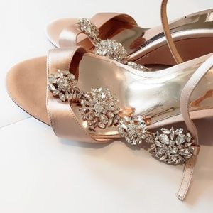 Badgley Mischka jeweled sandals